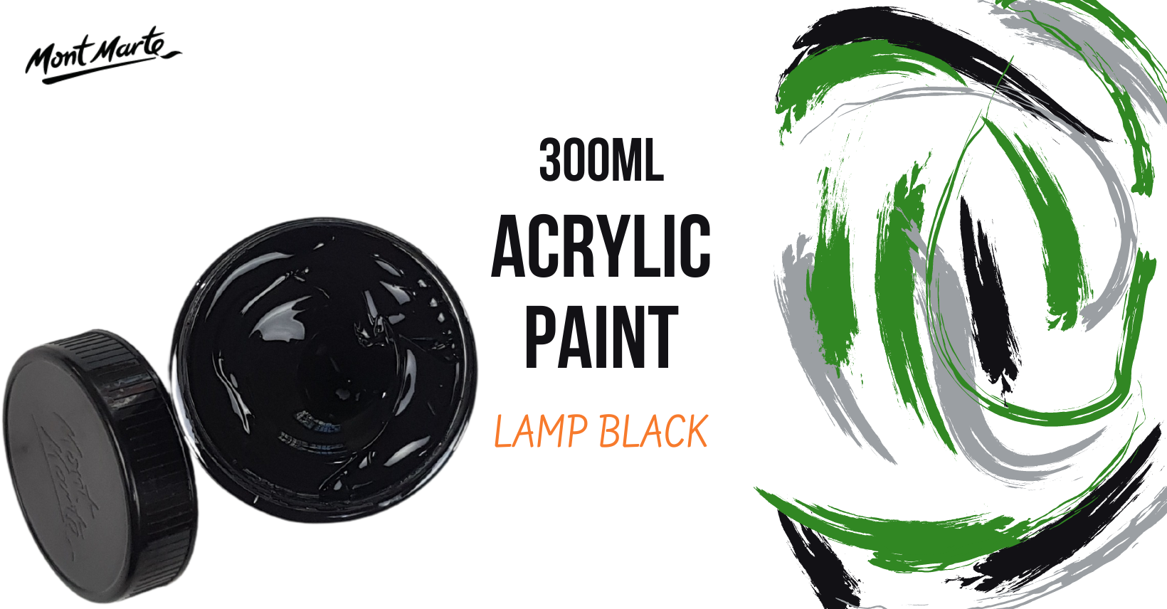 Mont Marte Lamp Black Acrylic Paint, Myanmar Lifestyle